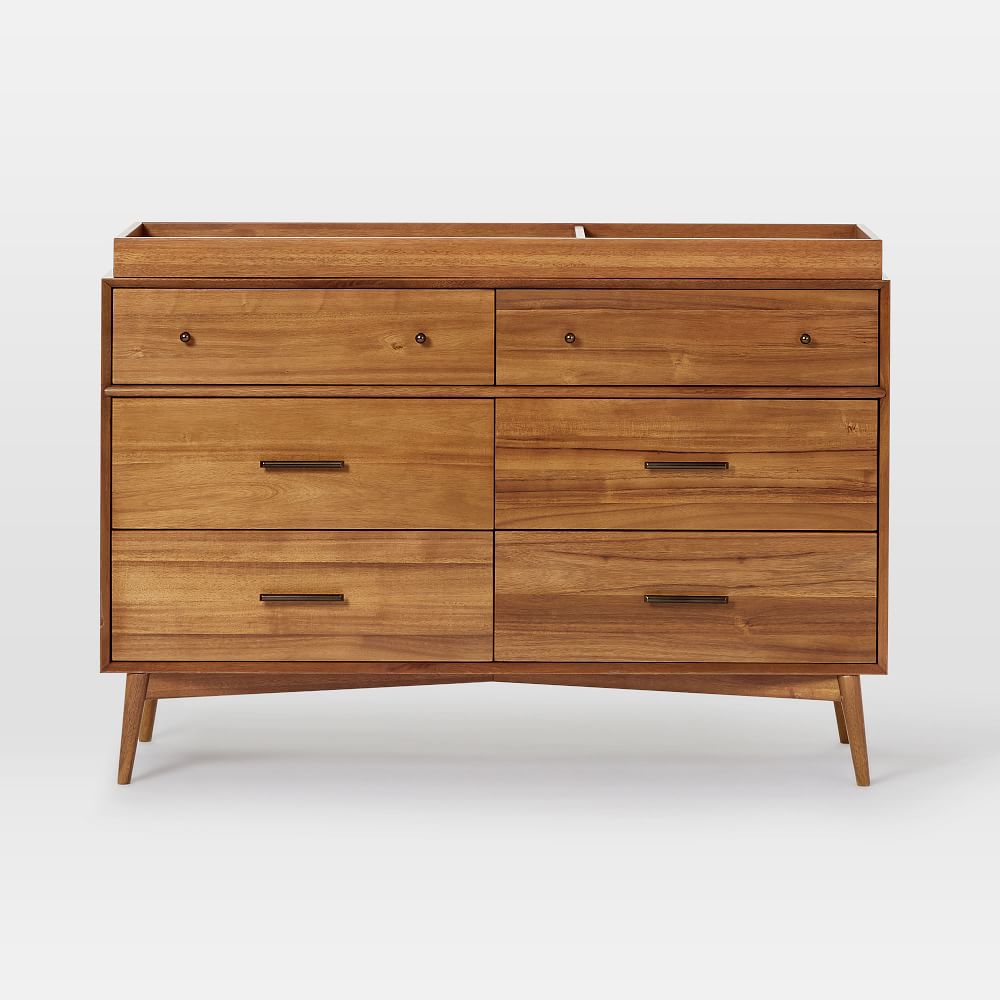 Mid Century 6 Drawer Changing Table thumbnail 3
