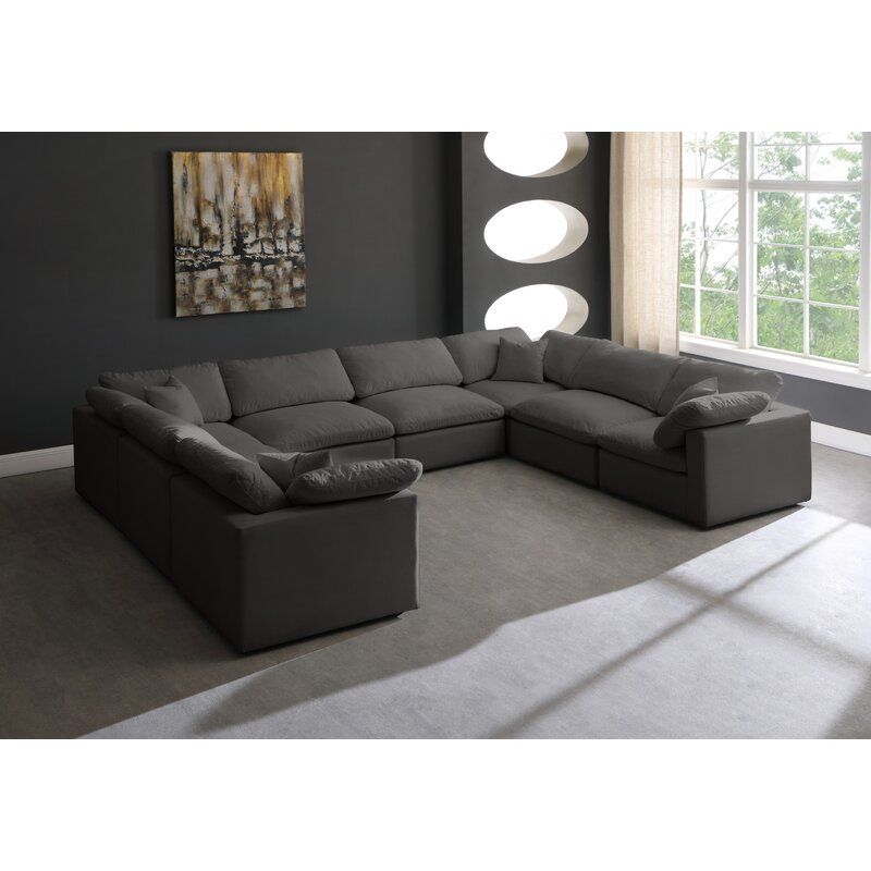 Atis Velvet Symmetrical Modular Corner Sectional thumbnail 2