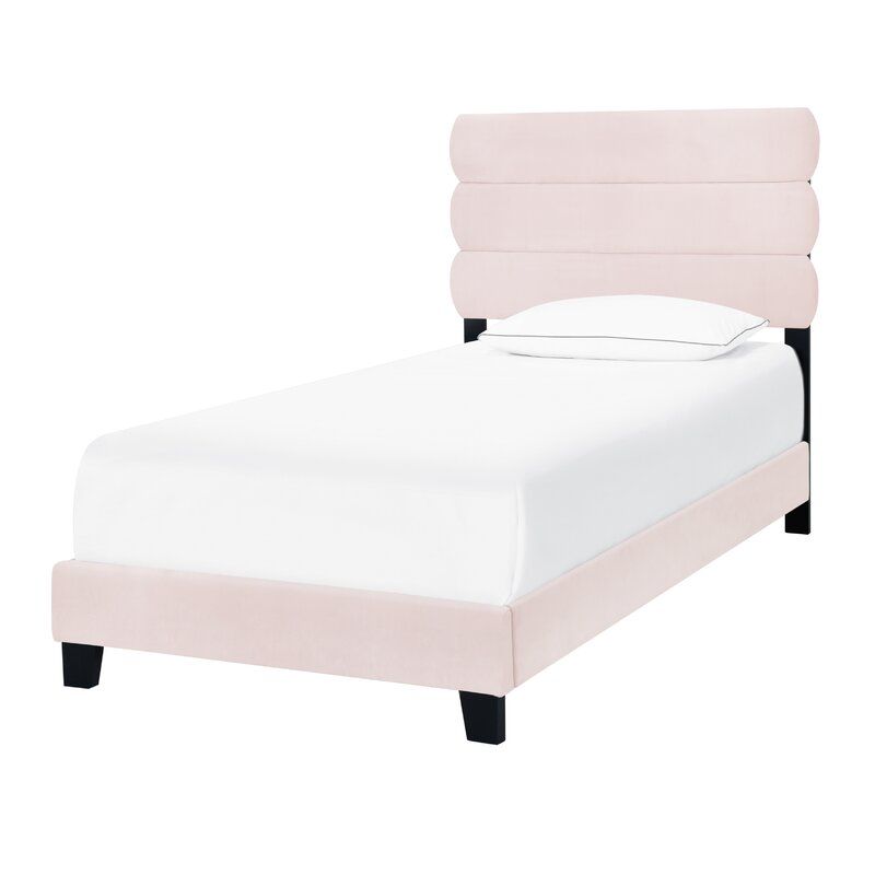 Ronald Upholstered Low Profile Standard Bed-Twin thumbnail 3