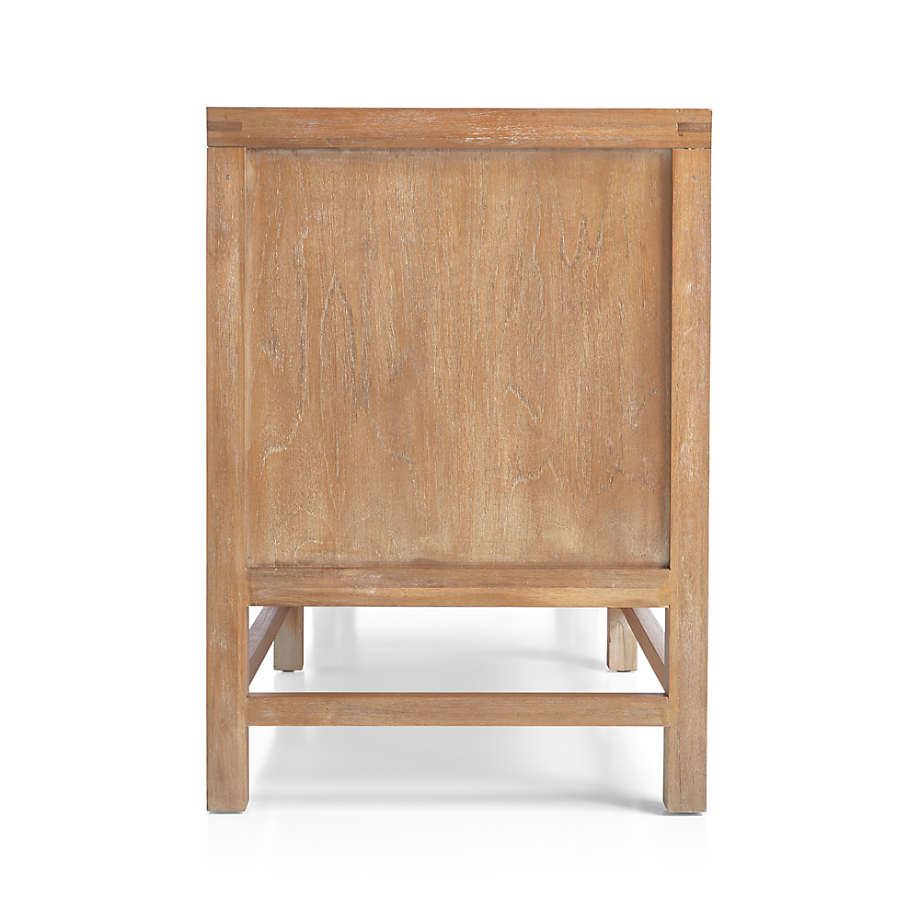 Blake Light Brown Teak and Rattan Media Console thumbnail 4