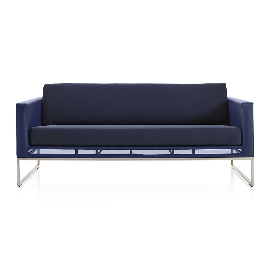 Dune Navy Outdoor Sofa with Sunbrella Cushions thumbnail 3