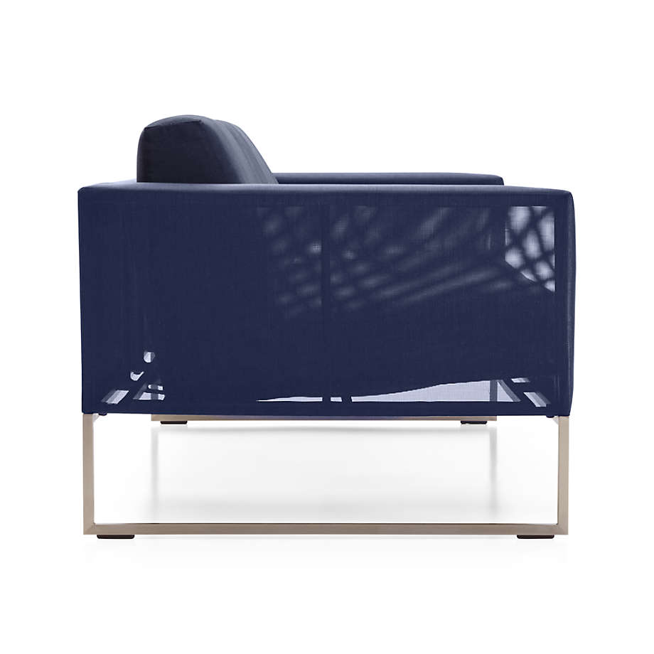 Dune Navy Outdoor Sofa with Sunbrella Cushions thumbnail 5