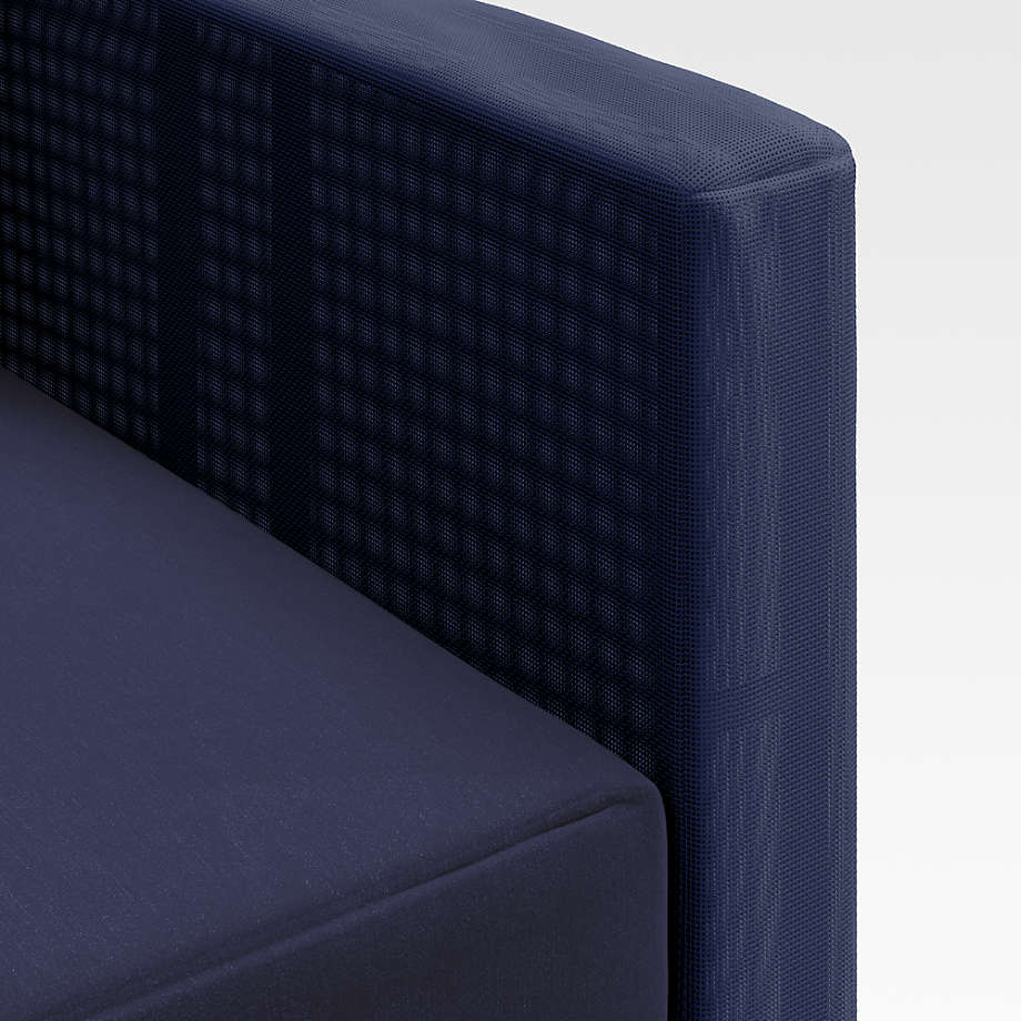 Dune Navy Outdoor Lounge Chair with Sunbrella Cushions thumbnail 4