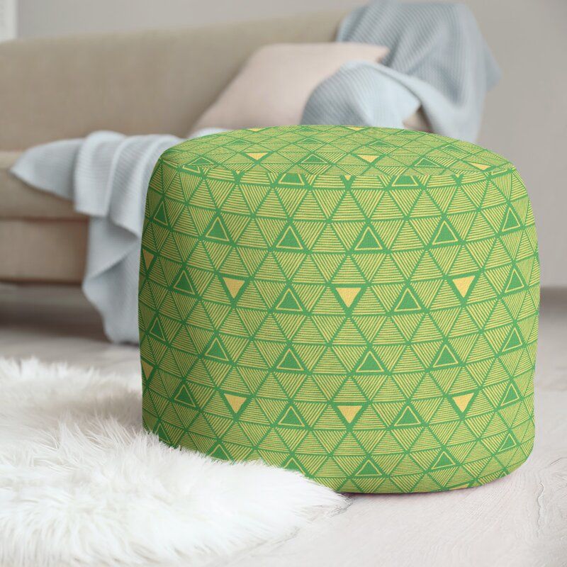Geometric Pouf Ottoman thumbnail 2