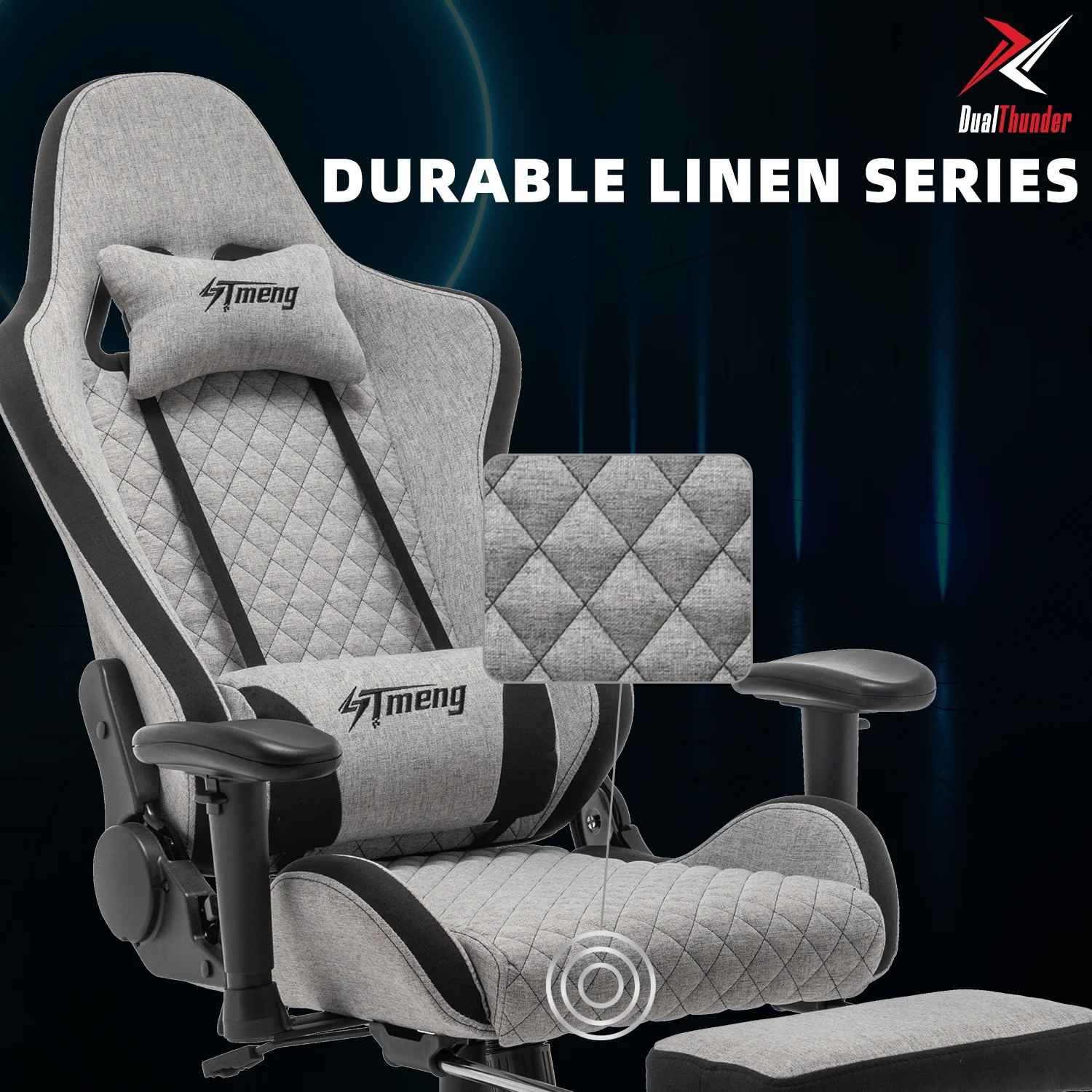 Ergonomic High Back Reclining PC and Racing Game Chair thumbnail 4