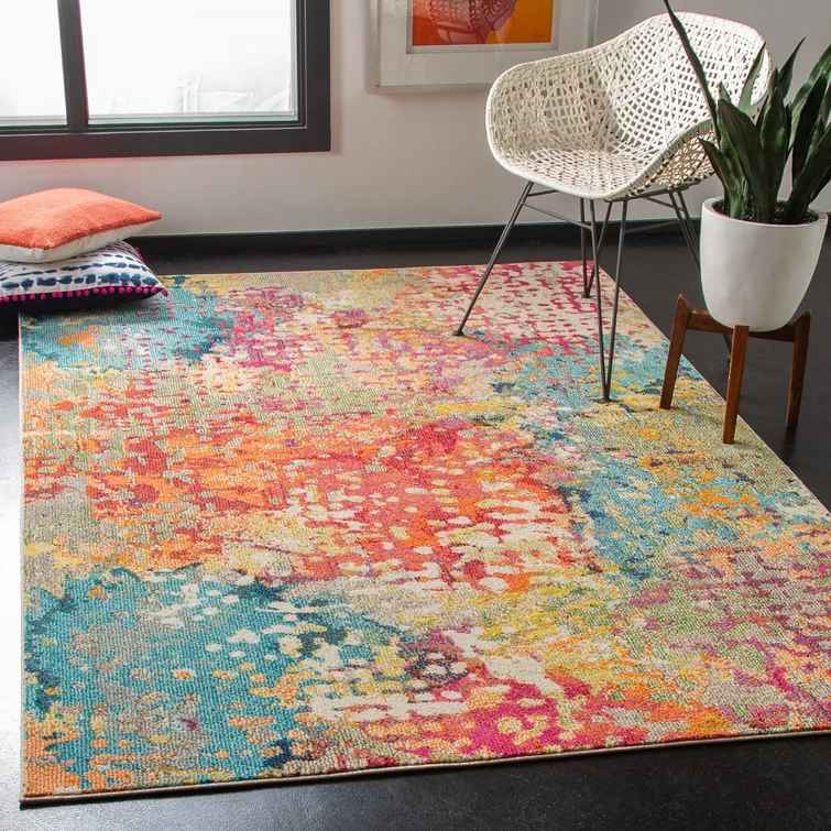 Felty Abstract Area Rug-8'x10' thumbnail 2