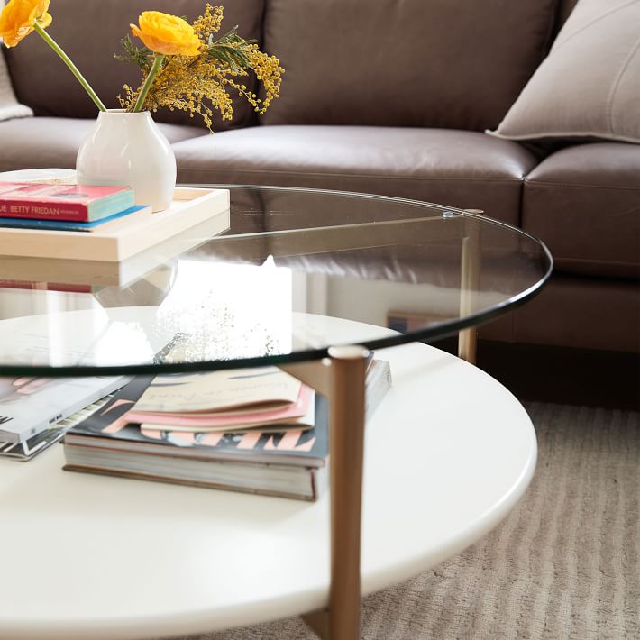 Mid Century Art Display Round Coffee Table thumbnail 3