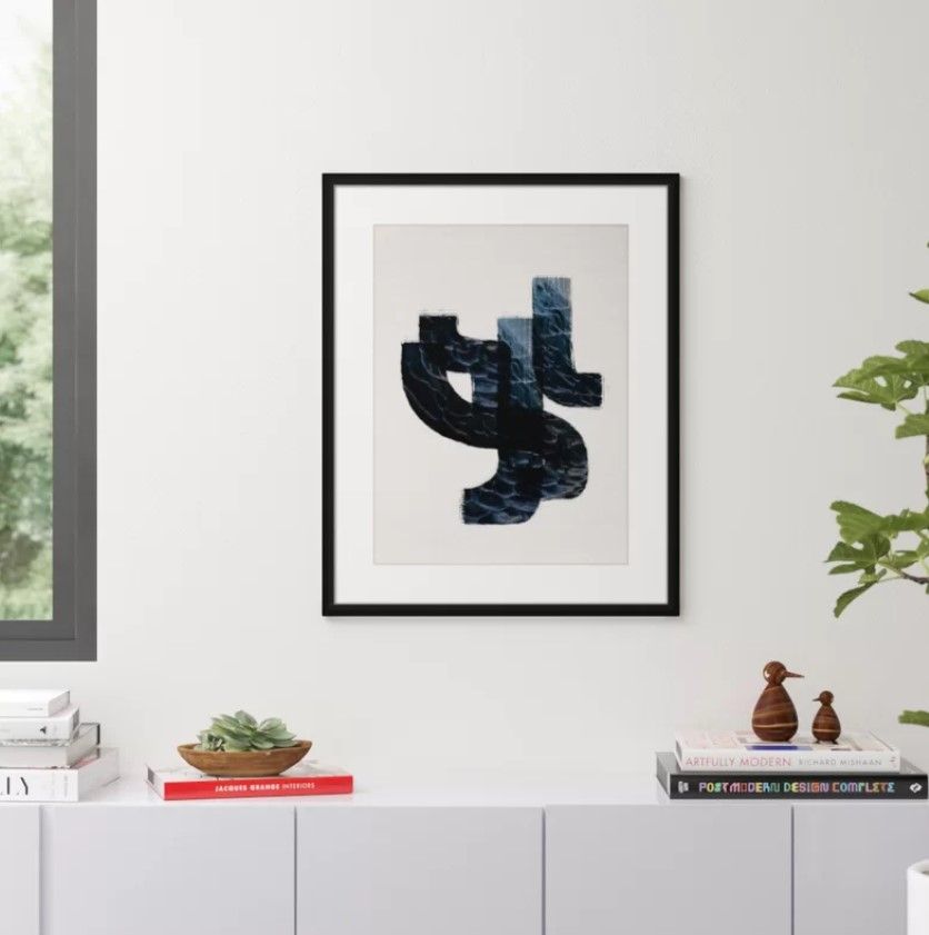 Ocean Blue Abstract by PTM Images With Frame-25.25"x 31.25 thumbnail 2