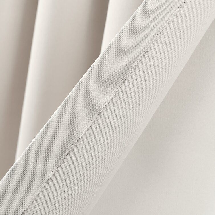 Exmouth Solid Color Blackout Rod Pocket Curtain Panels  (Set of 2) - 108" thumbnail 4