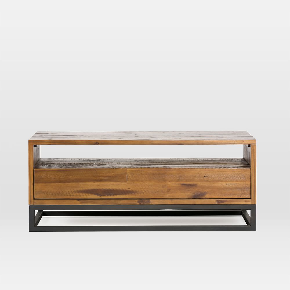 Logan Industrial Storage Coffee Table Natural thumbnail 3