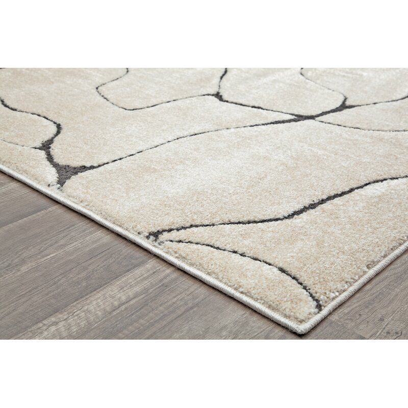 Chevron Ivory Area Rug-8'2"x10' thumbnail 4