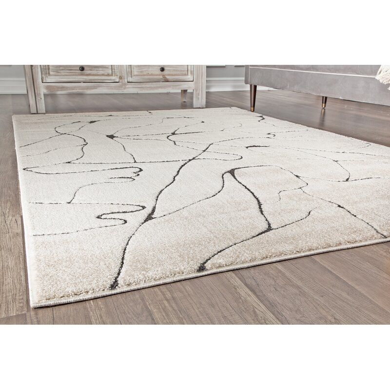 Chevron Ivory Area Rug-8'2"x10' thumbnail 6