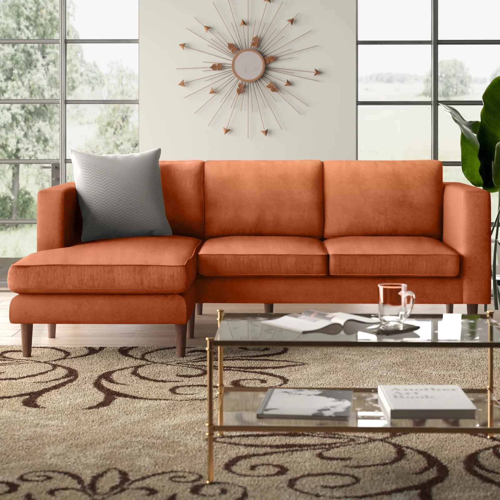 Aaron Reversible Sofa and Chaise with Ottoman thumbnail 2