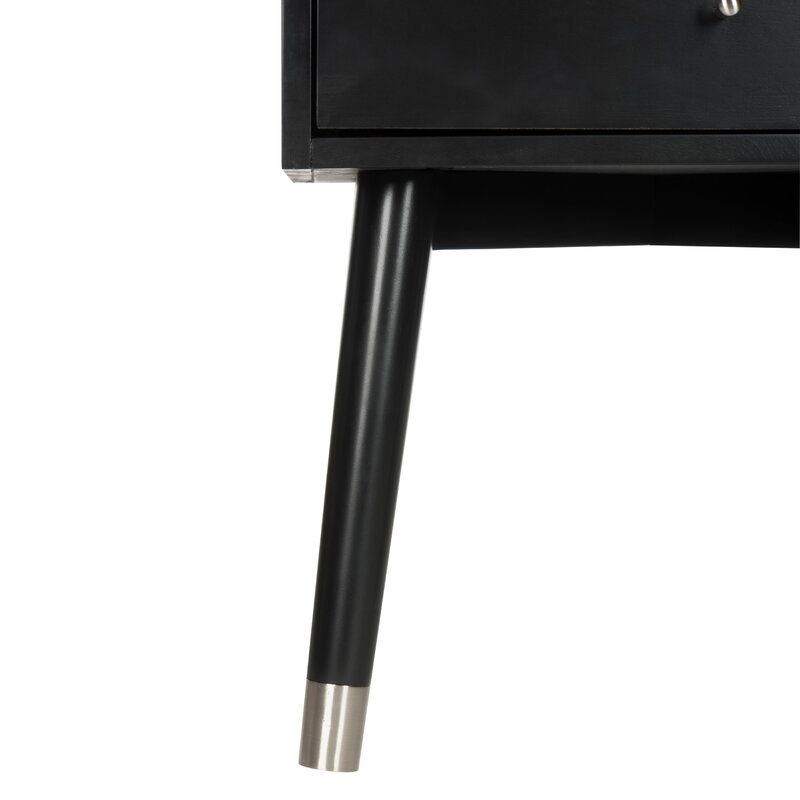 Debriana 2 Drawer Metal Nightstand thumbnail 4