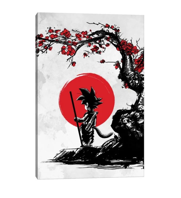 Saiyan Under The Sun Canvas Graphic Art unFrame-18"x26" thumbnail 2