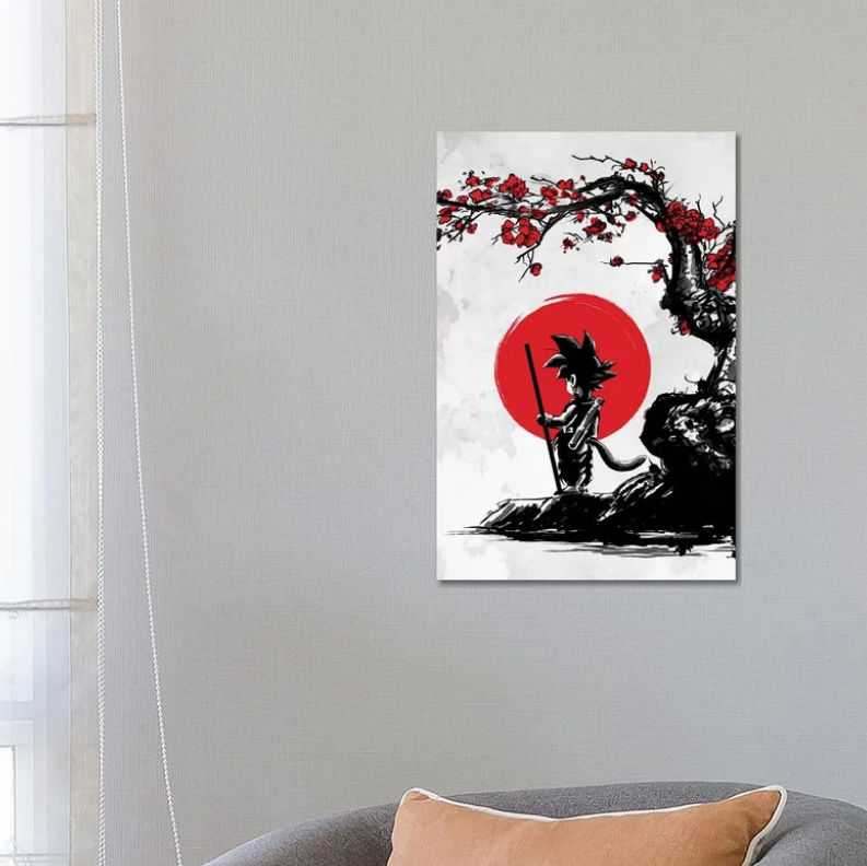 Saiyan Under The Sun Canvas Graphic Art unFrame-18"x26" thumbnail 3