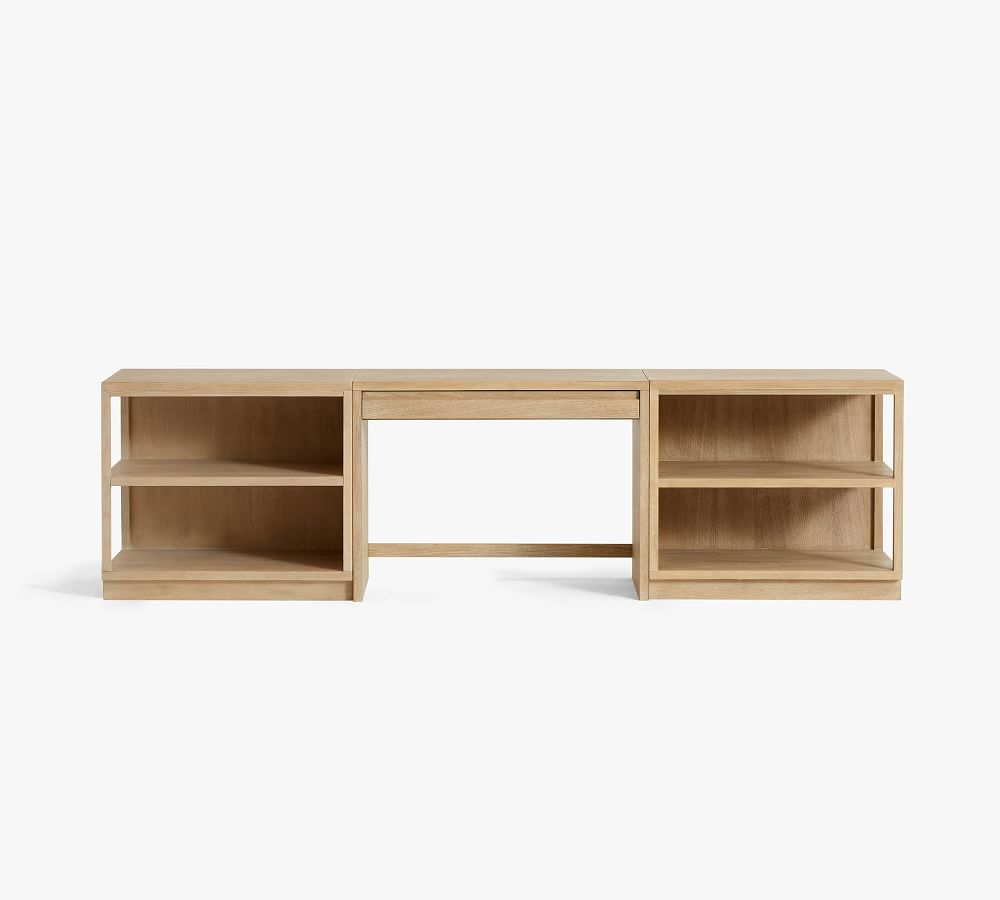Pacific Desk with Bookcases Fog thumbnail 3