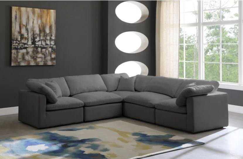 Meridian 5-Seater Furniture Plush Collection Sectional thumbnail 2