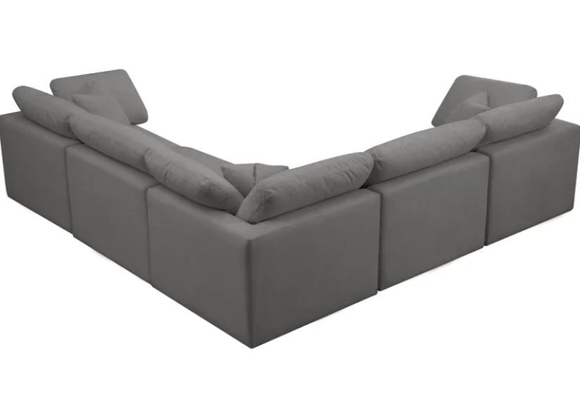 Meridian 5-Seater Furniture Plush Collection Sectional thumbnail 5