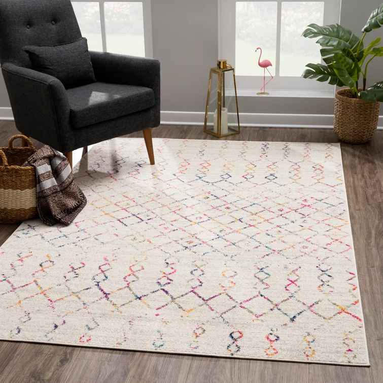 Punxsutawney Moroccan Ivory Area Rug-7'10"x10' thumbnail 2