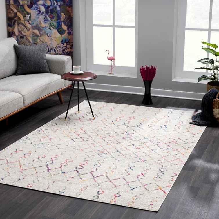 Punxsutawney Moroccan Ivory Area Rug-7'10"x10' thumbnail 3