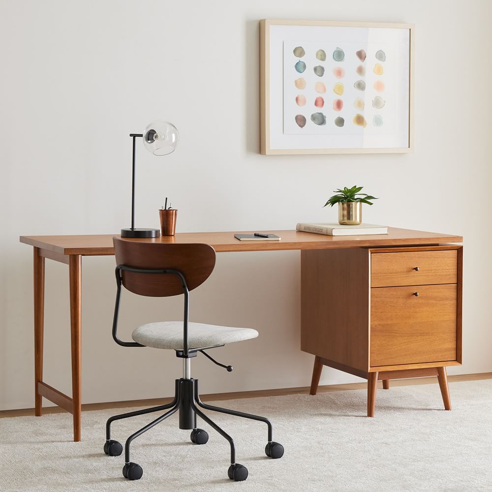Mid Century Modular Desk File Cabinet thumbnail 2