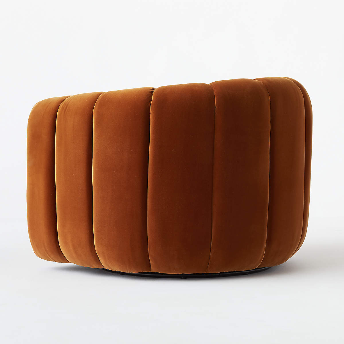 Fitz Russet Velvet Swivel Chair thumbnail 5