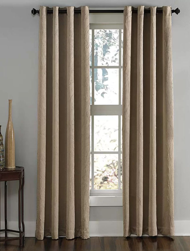 Manzano Solid Room Darkening Grommet Curtain Panel-108" thumbnail 2