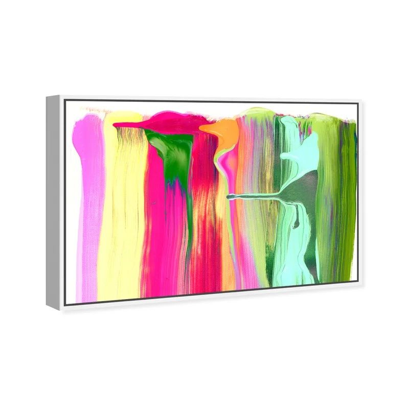Abstract Come Out To Play Floater Graphic Art on Canvas With Frame-36"x54" thumbnail 3