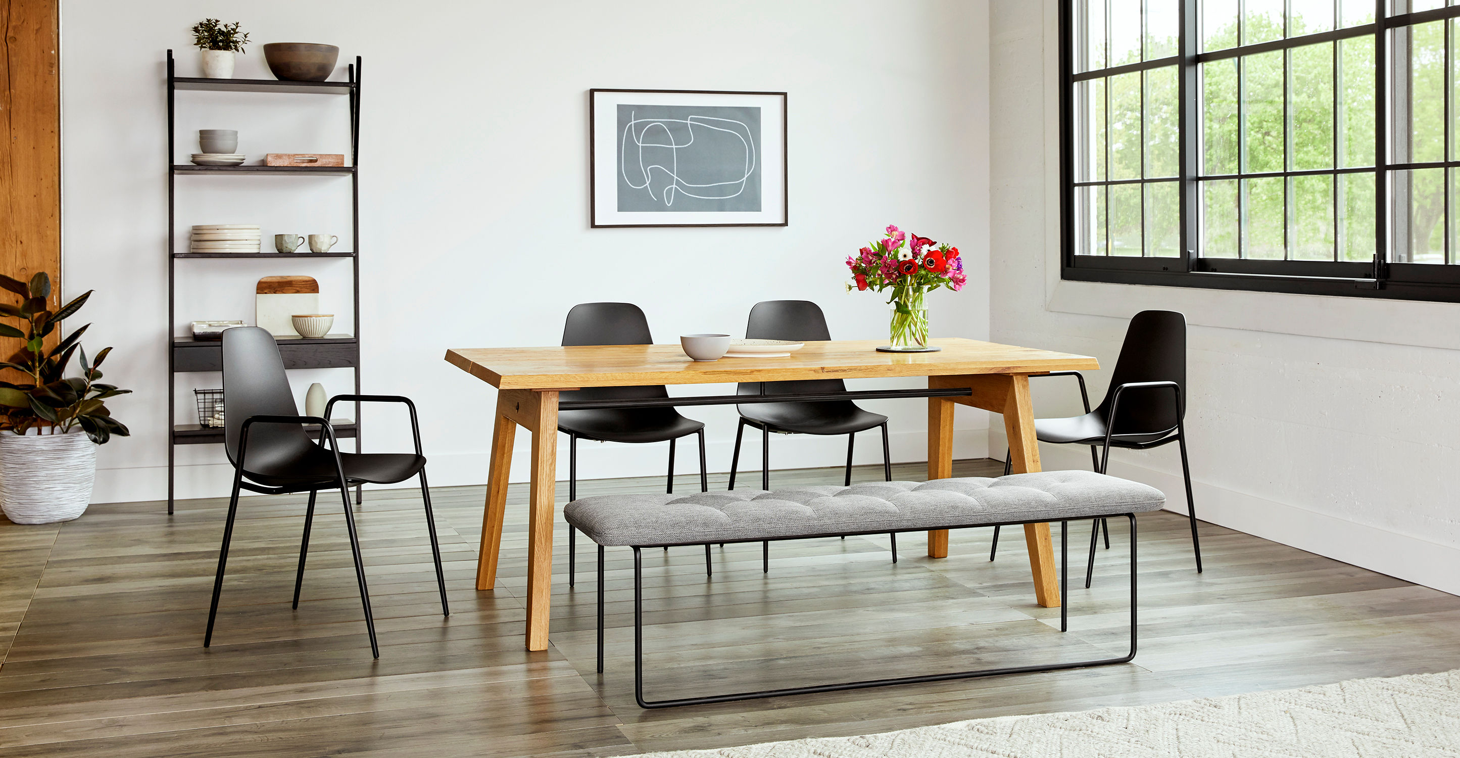 Svelti Pure Black Dining Armchair Set Of 2 thumbnail 2