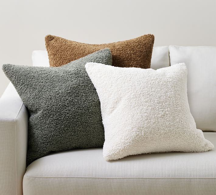 Cozy Teddy Faux Fur Pillow Covers Without Insert 20"x20" thumbnail 2