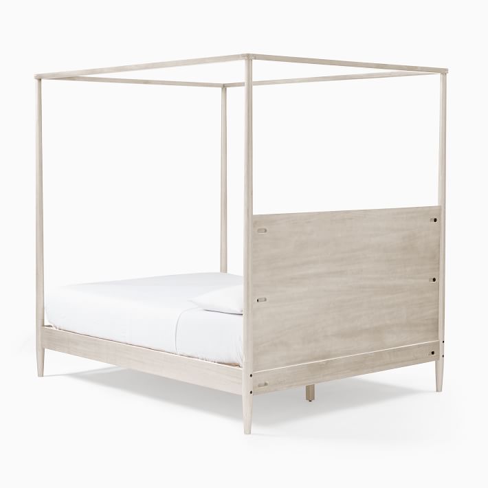 Mid-Century Canopy Bed King Pebble thumbnail 2