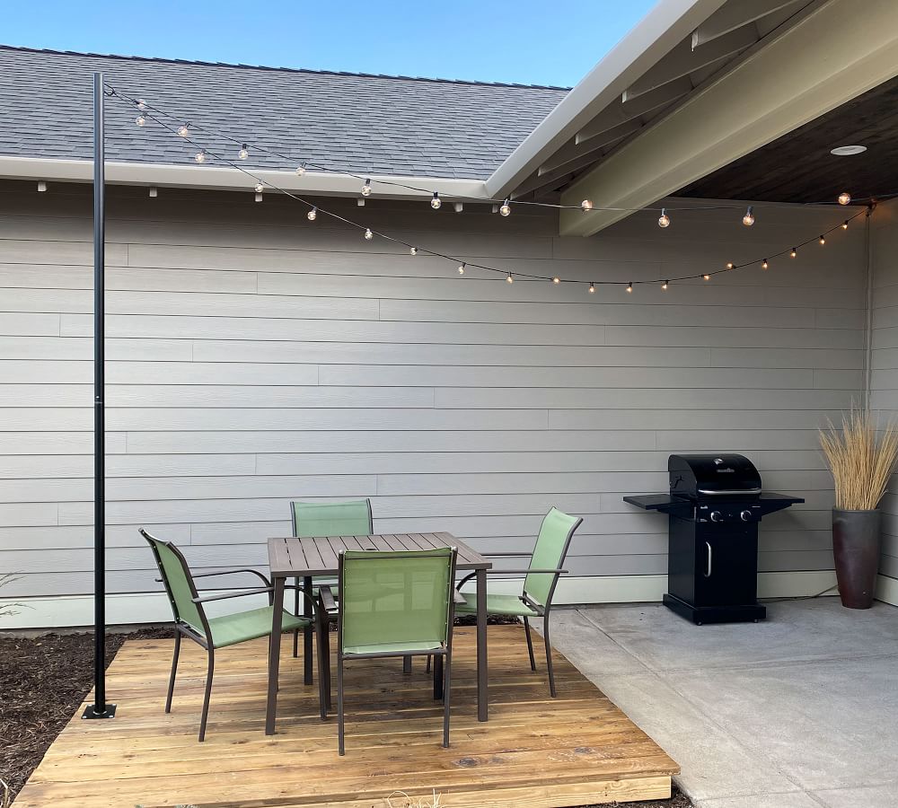 Outdoor Bistro Standing String Light Posts thumbnail 2