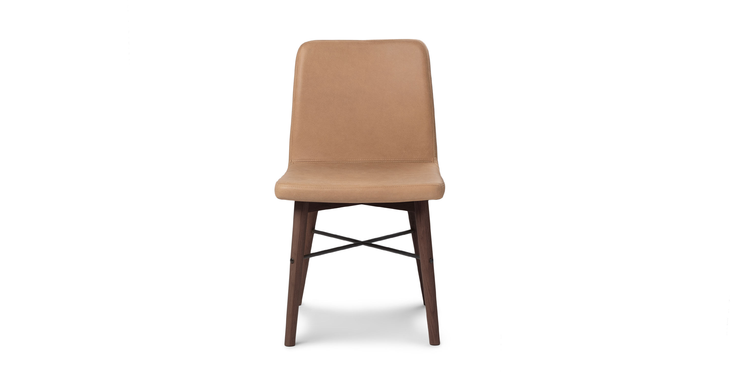 Kissa Canyon Tan Matte Walnut Dining Chair thumbnail 2