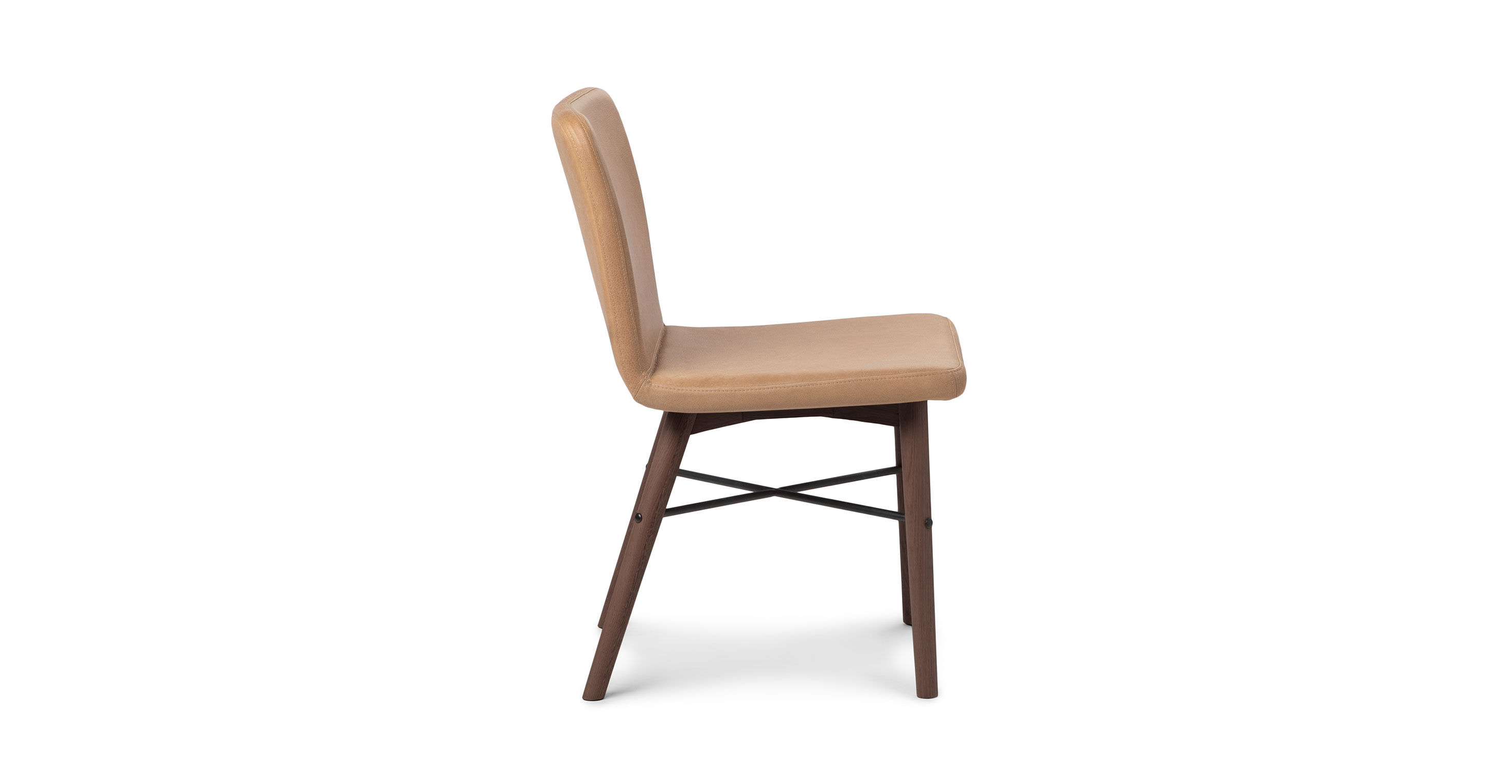 Kissa Canyon Tan Matte Walnut Dining Chair thumbnail 3