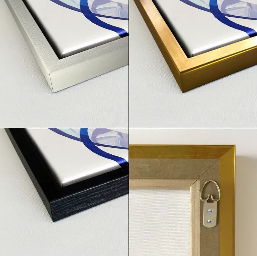 Minimal Geometric Lines And Circle V with frame-36''x46'' thumbnail 4