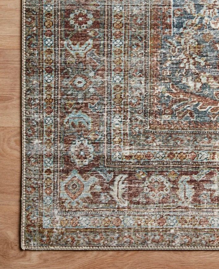 Jules Oriental Lagoon Brick Area Rug-9'6"x14' thumbnail 5