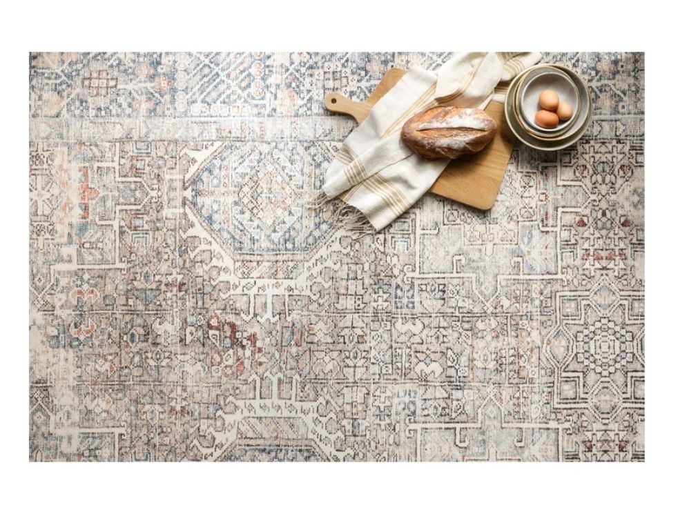 Jules Oriental Natural Ocean Area Rug-9'6"x14' thumbnail 4