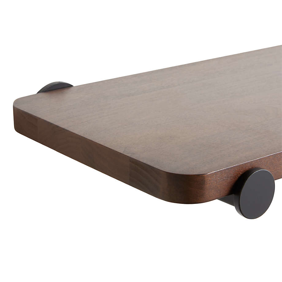 Riggs Walnut Shelf with Black Dot Brackets thumbnail 5