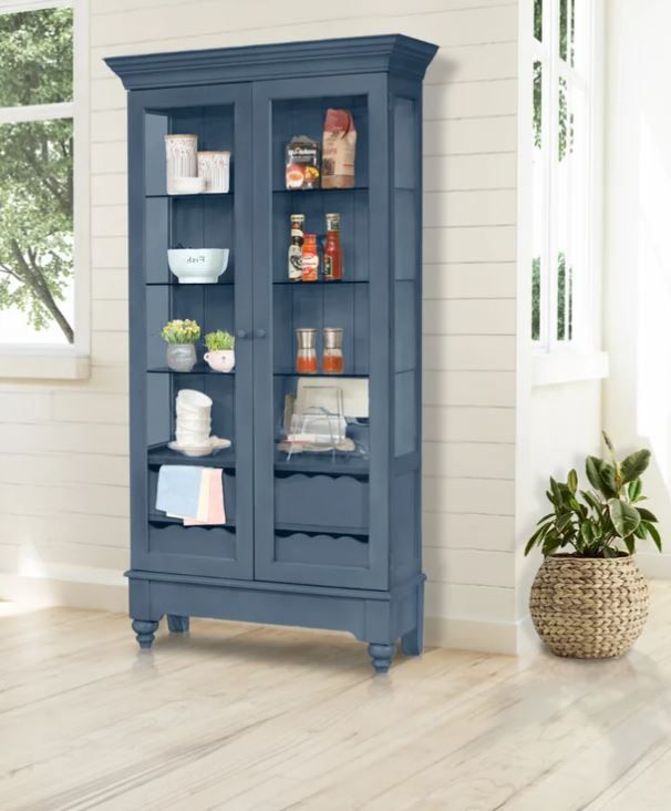 Kyles Wide Curio Cabinet with Lighting thumbnail 2