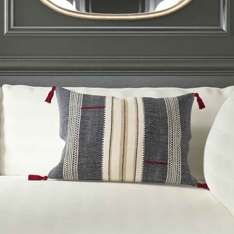 Gordon Lumbar Pillow Cover with Insert-16"x24" thumbnail 2