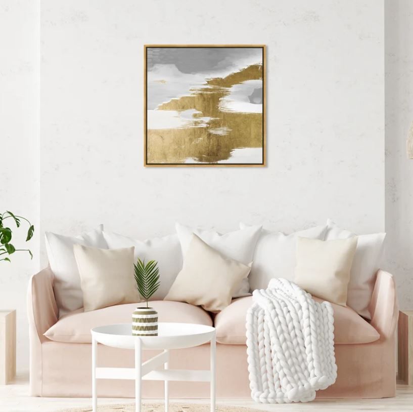 Gold Heaven-Painting on Canvas with frame-30''x30'' thumbnail 2