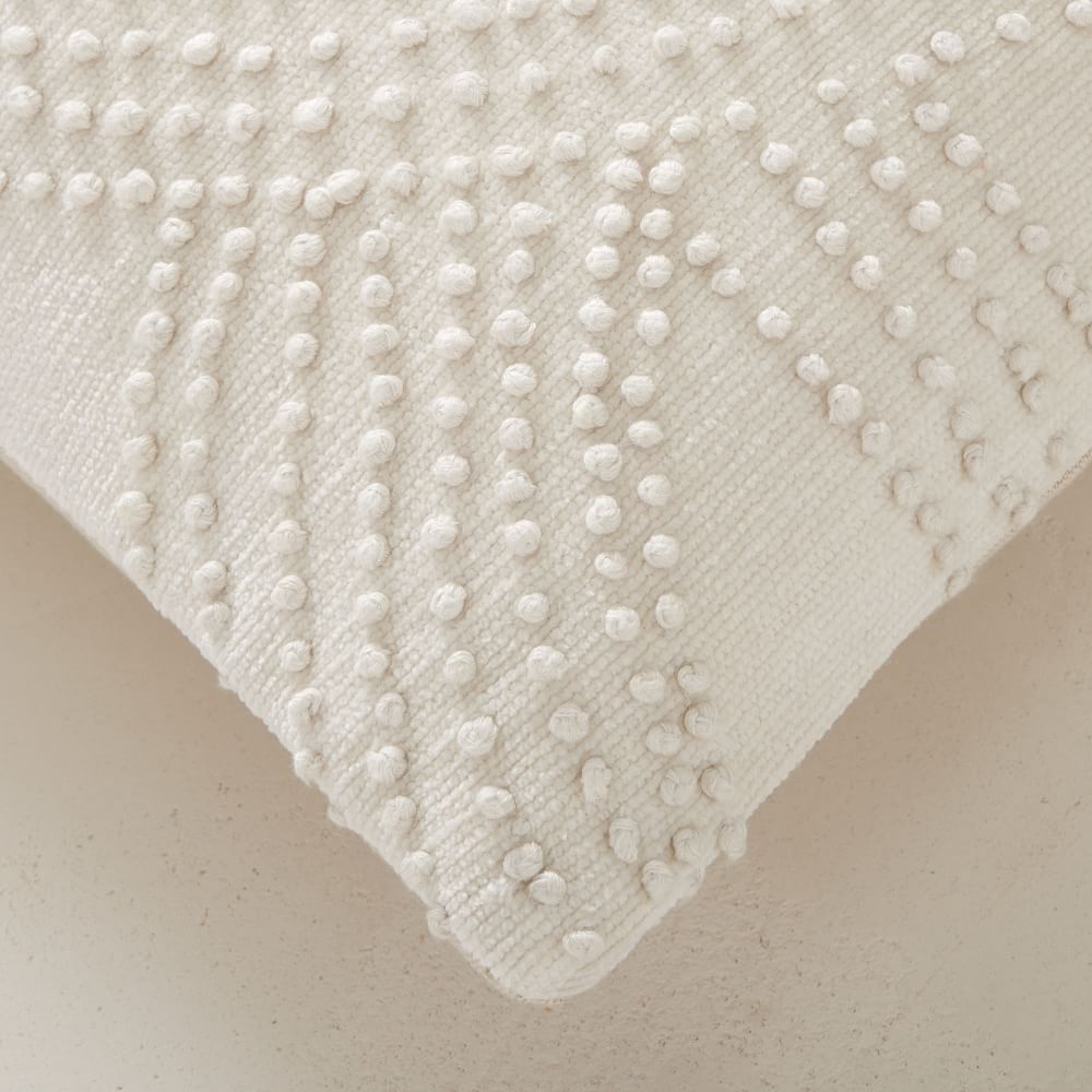 Knot Embroidered Pillow Cover Set of 2 With Insert-20''x20'' thumbnail 4