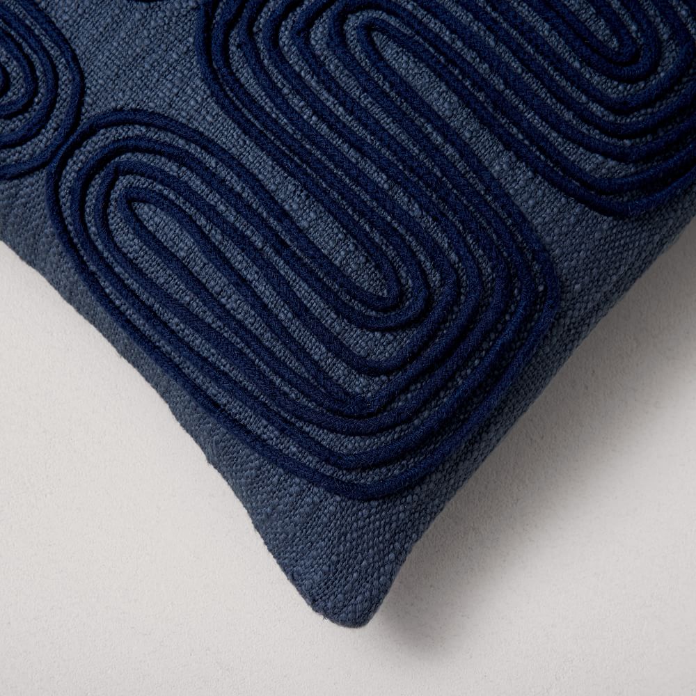 Corded Zigzag Pillow Cover with Insert-36''x14'' thumbnail 4