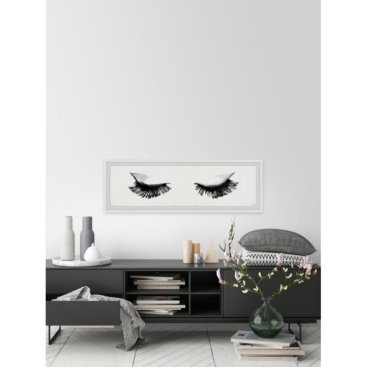 Look At My Lashes by Marmont Hill With Frame 45"x15" thumbnail 3
