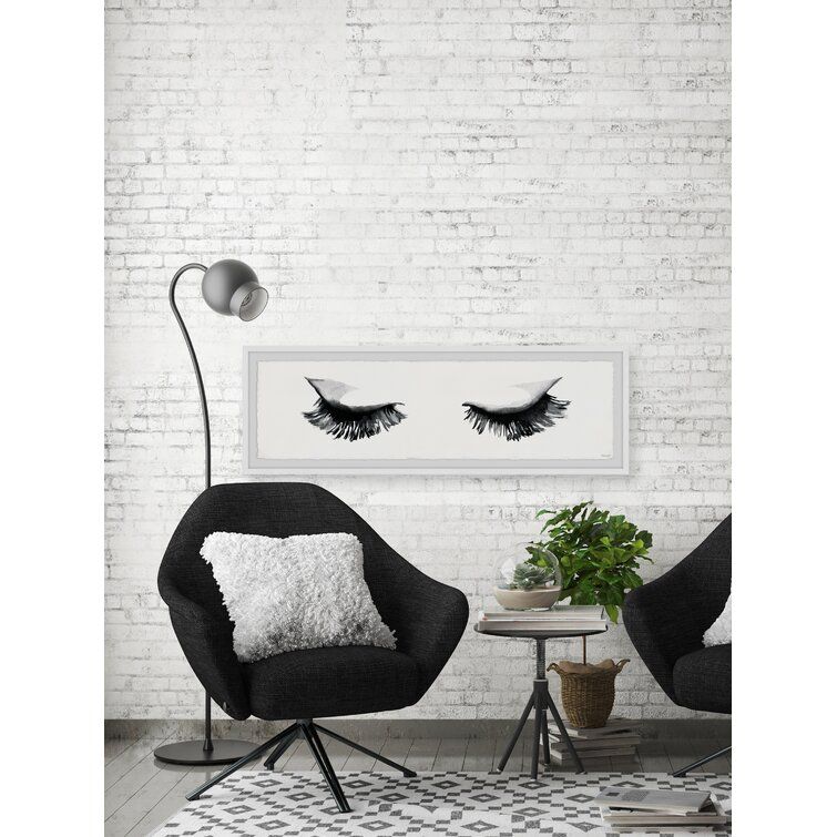 Look At My Lashes by Marmont Hill With Frame 45"x15" thumbnail 4