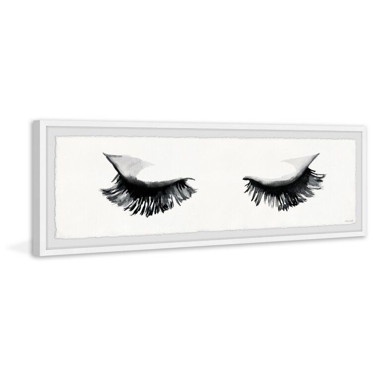 Look At My Lashes by Marmont Hill With Frame 45"x15" thumbnail 5