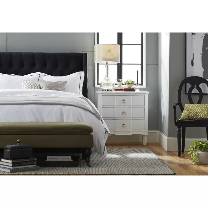 Colleen Tufted Upholstered Low Profile Platform Bed - King thumbnail 2