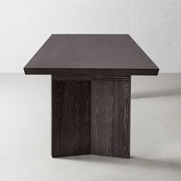 Knife Edge Ebony Extendable Dining Table thumbnail 4