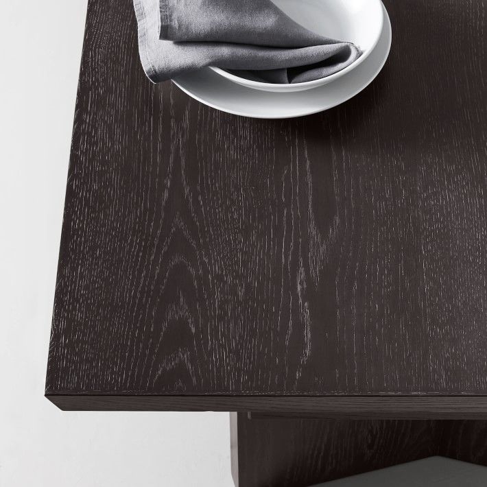 Knife Edge Ebony Extendable Dining Table thumbnail 5